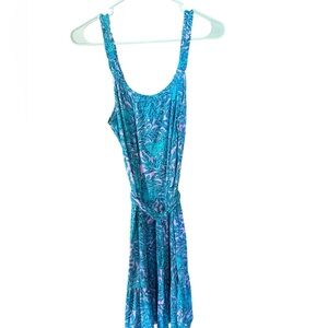 Lilly Pulitzer Floral Blue Dress